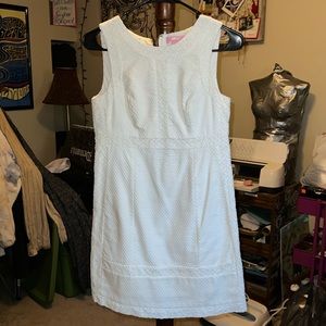 Size 00 Lilly Pulitzer White Zip Dress